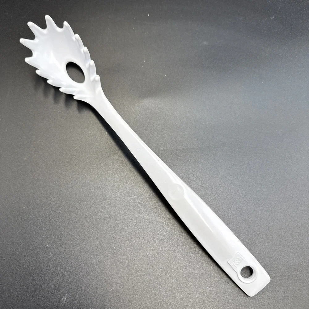Good Cook Melamine Ware Slotted Pasta Spoon‎ MCM Utensil Spaghetti Rare